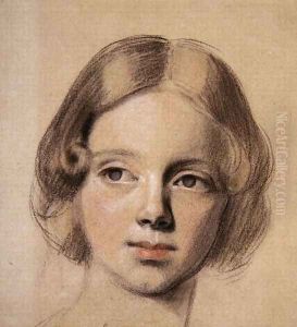 Head of Emma Sandys by Anthony Frederick Sandys