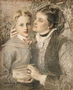 Mrs Tom Chappell and Son, 1874 by Anthony Frederick Sandys