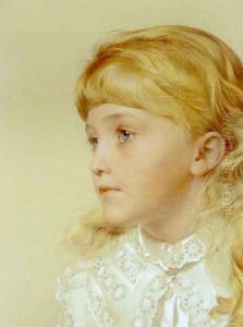 Portrait of May Gillilan by Anthony Frederick Sandys