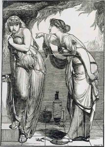 Helen and Cassandra, 1866 by Anthony Frederick Sandys