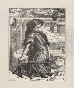 The Little Mourner by Anthony Frederick Sandys