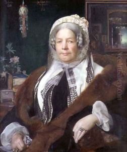 Portrait of Jane Lewis, born 19 January 1793, 1864 by Anthony Frederick Sandys