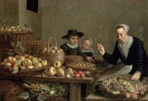 Fruit Stall by Floris Gerritsz. van Schooten