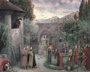 The Pilgrim Folk by Maria Euphrosyne Spartali, later Stillman
