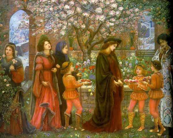 The Enchanted Garden of Messer Ansaldo by Maria Euphrosyne Spartali, later Stillman