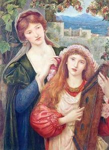The Childhood of Saint Cecily by Maria Euphrosyne Spartali, later Stillman