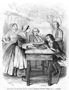 Illustration from LEmile by Jean-Jacques Rousseau 1712-78 published in 1851