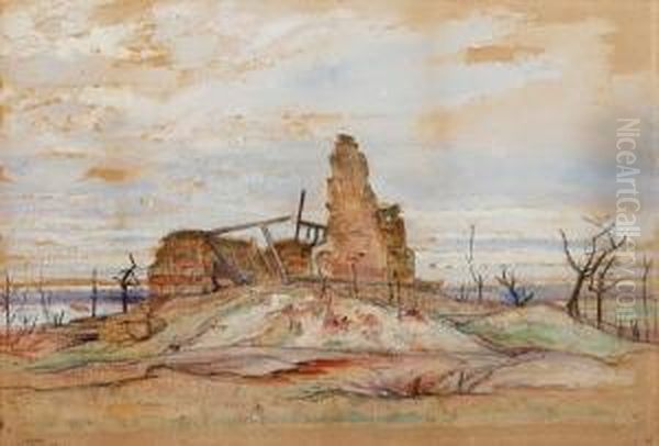 Bombed Ruins On The Western Front - Clery - view 1
