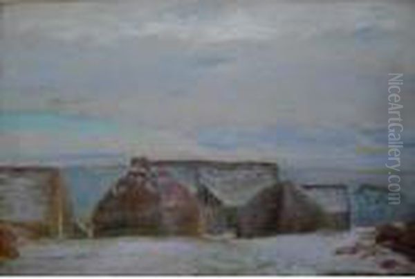 Les Meules En Hiver - view 1