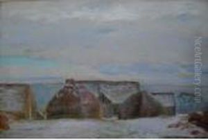 Les Meules En Hiver by William Rothenstein