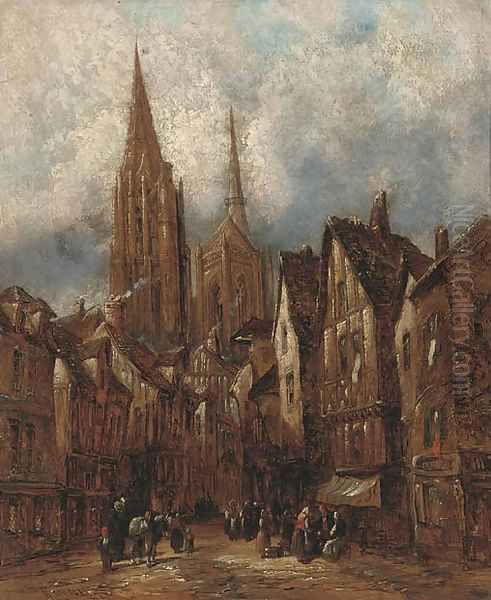 A Continental street scene - view 1