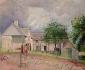 Lady Elizabeth Rothenstein In The Artist's Garden by William Rothenstein