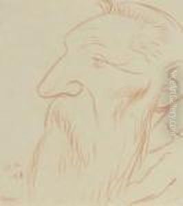 Posthumous Portrait Of Rodin by William Rothenstein