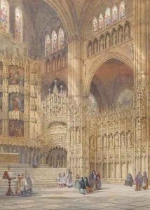 Chapel of the High Altar, Toledo Cathedral, Spain by Henry Thomas Schafer