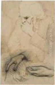 Study Of An Old Man by William Rothenstein