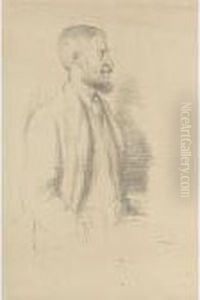 Portrait Of George Bernard Shaw by William Rothenstein