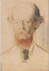 Portrait Of Algernon Charles Swinburne by William Rothenstein