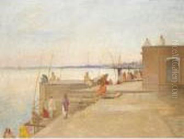 Ghats At Benares - view 1