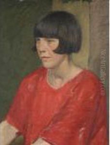 Portrait Of A Lady by William Rothenstein