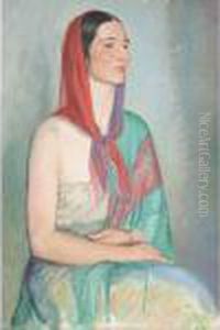 Portrait Of A Lady In A Headscarf