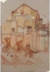Building Site, London by William Rothenstein
