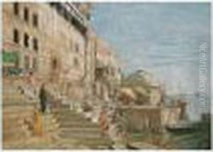 Morning At Benares by William Rothenstein
