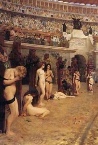 Faithful unto Death, Christianes and Leones! by Herbert Gustav Schmalz