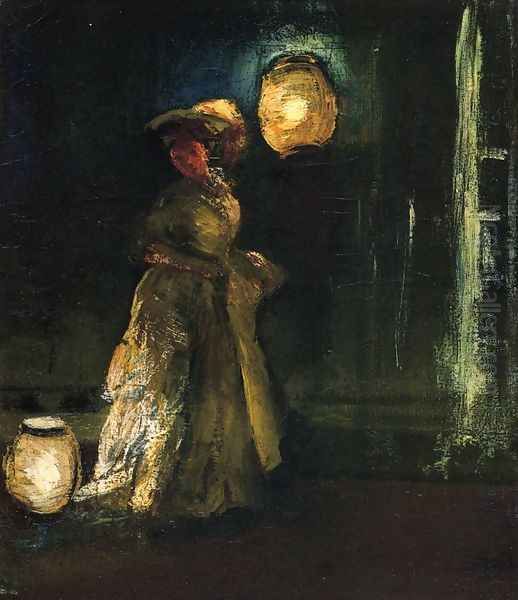Girl with Japanese Lanterns - view 1