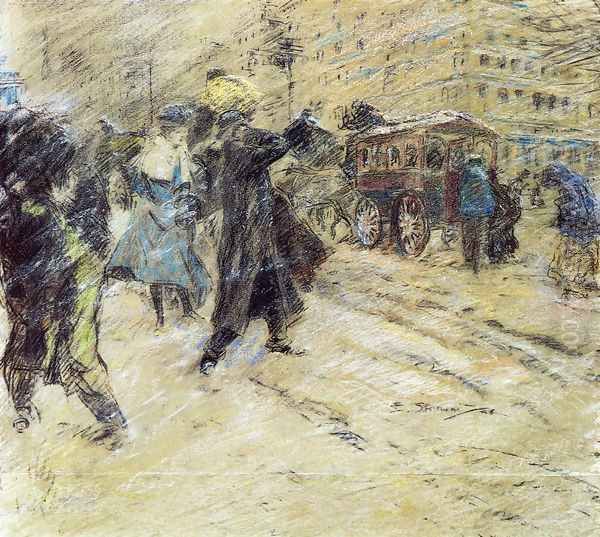 Snow Storm, Madison Square, New York - view 1