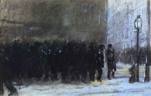 Fleishman's Bread Line by Everett Shinn