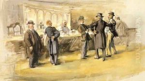 The Bar at McSorley's by Everett Shinn