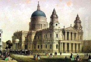 St. Pauls Cathedral from the North West by Thomas Hosmer Shepherd