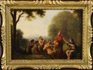Midas Et Apollon. by Hans Rottenhammer