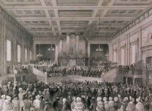 The Great Anti-Slavery Meeting of 1841, at Exeter Hall, engraved by Henry Melville fl.1826-41 by Thomas Hosmer Shepherd