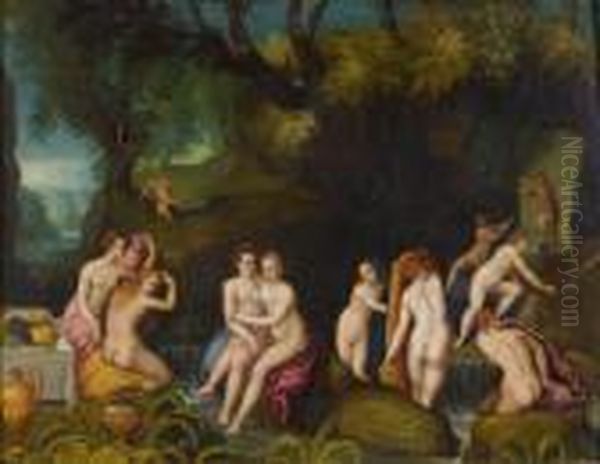 Nymphs Bathing. - view 1