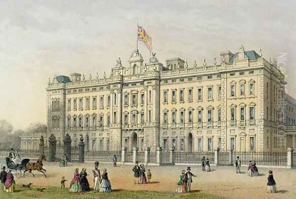 Buckingham Palace, engraved by Bachelier, pub. 1854 - view 1