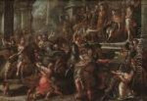 The Rape Of The Sabines by Hans Rottenhammer