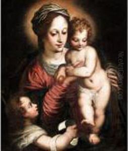 Madonna And Child With Saint John The Baptist