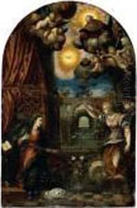The Annunciation To The Virgin by Hans Rottenhammer
