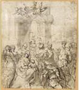 The Adoration Of The Magi by Hans Rottenhammer