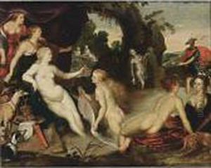 Diana And Acteon by Hans Rottenhammer