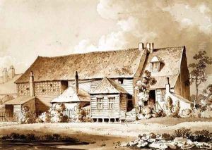 John Bunyans Meeting House, Zoar Street, Gravel Lane, Southwark, London, 1813 by Thomas Hosmer Shepherd