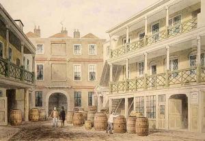 The Bell Inn, Aldersgate Street, 1851 by Thomas Hosmer Shepherd