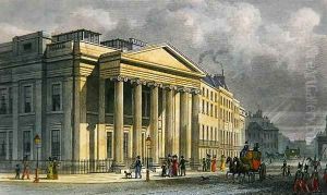 The New College of Physicians, Pall Mall, East, engraved by Thomas Barber 1768-1843 by Thomas Hosmer Shepherd