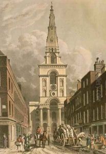 Christchurch, Spitalfields by Thomas Hosmer Shepherd