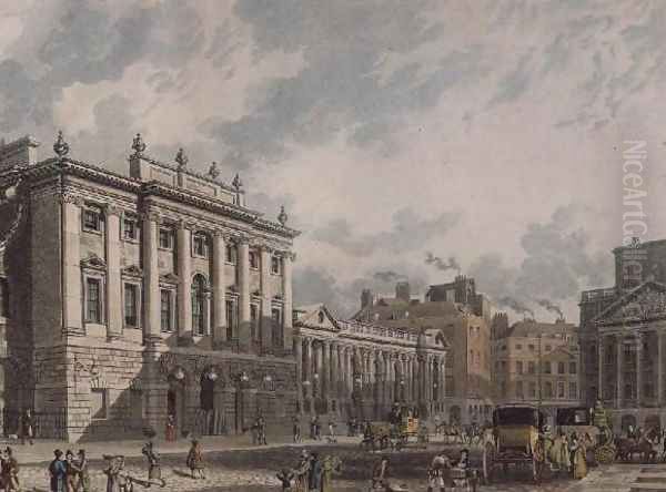 A View of the Bank of England, engraved by Daniel Havell 1785-1826, pub. 1816 by Ackermanns Repository of Arts - view 1