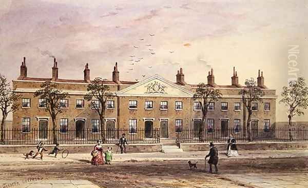 Clothworkers Almhouses in Frog Lane - view 1