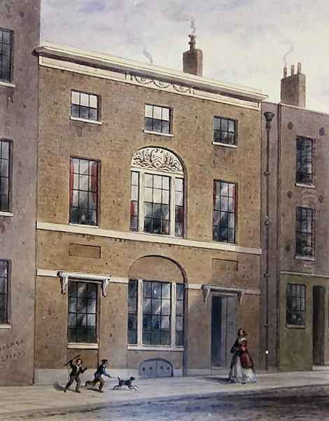 Plumbers Hall in Great Bush Lane, Cannon Street, 1851 - view 1