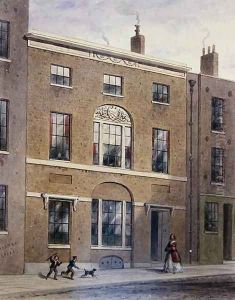 Plumbers Hall in Great Bush Lane, Cannon Street, 1851