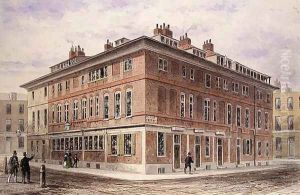 Old House in New Street Square, bequethed by Agar Harding to the Goldsmiths Company, pulled down in 1852